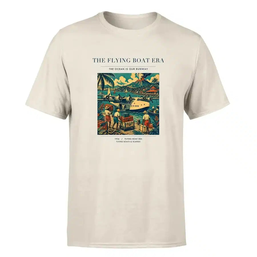 VINTAGE G4055 - The Flying Boat Era - Premium T-Shirt design on beige premium t shirt