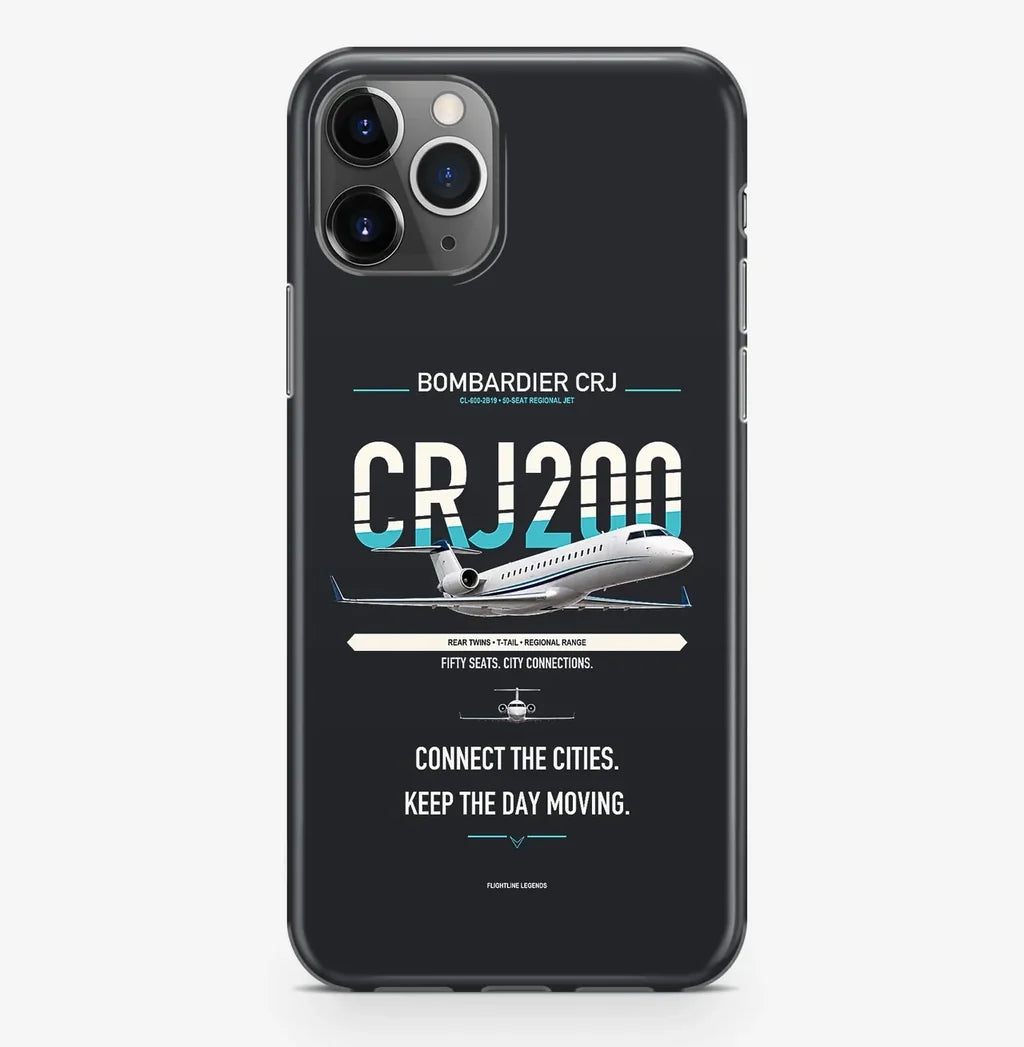 CRJ200 Case ProMax design on black iphone case promax
