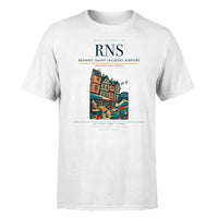 Thumbnail for Rennes–Saint-Jacques Airport (RNS) T-Shirt single-side front print in White | rennessaint-jacques-airport-rns-double-side-t-shirt
