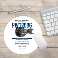 Thumbnail for PW1900G design on white round mouse pad