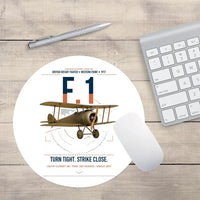 Thumbnail for Sopwith Camel F.1 design on white round mouse pad