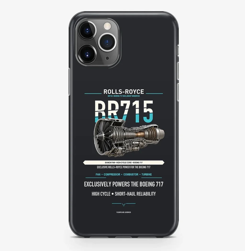 BR715 Case ProMax design on black iphone case promax