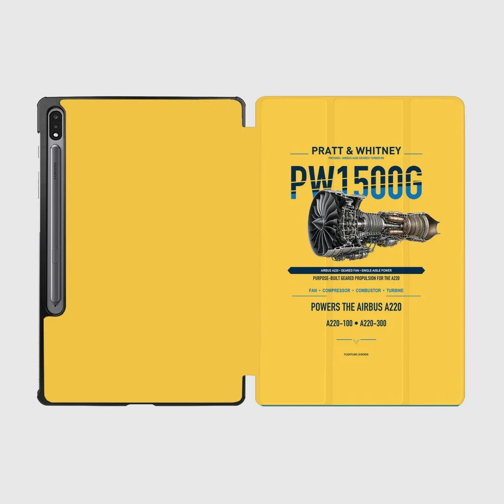 PW1500G design on yellow samsung tablet tablet case