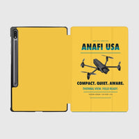 Thumbnail for Parrot ANAFI USA design on yellow samsung tablet tablet case