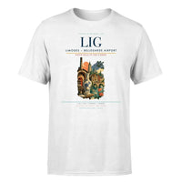 Thumbnail for Limoges – Bellegarde Airport (LIG) T-Shirt single-side front print in White | limoges-bellegarde-airport-lig-double-side-t-shirt