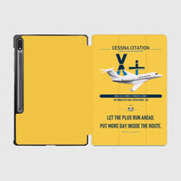 Thumbnail for Cessna Citation X+ design on yellow samsung tablet tablet case