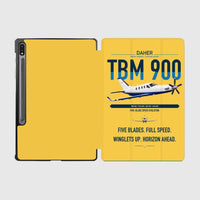 Thumbnail for Daher TBM 900 design on yellow samsung tablet tablet case