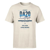 Thumbnail for Diamond DA20 design on beige t-shirt, single-side print