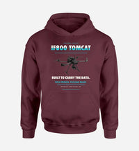 Thumbnail for Inspired Flight IF800 Tomcat design on dark red hoodie single side
