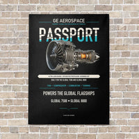 Thumbnail for PASSPORT vertical canvas print - no frame - black background