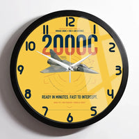 Thumbnail for Dassault Mirage 2000C RDI design on yellow framed wall clock