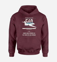 Thumbnail for Cessna Citation 560 - Citation V design on dark red double-side hoodie, single-side print