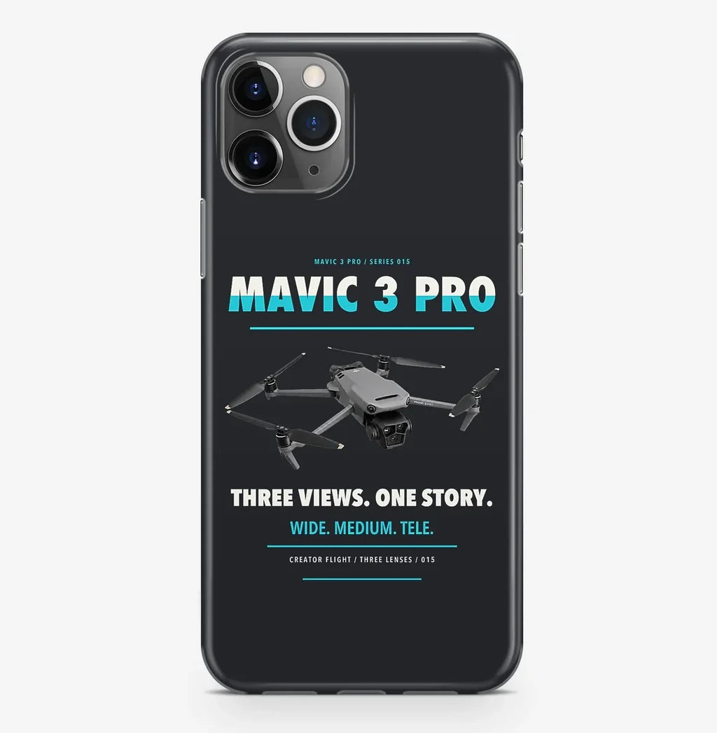 DJI Mavic 3 Pro Case ProMax design on black iphone case promax