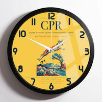 Thumbnail for Casper–Natrona County International Airport (CPR) design on yellow framed wall clock