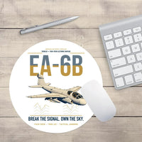 Thumbnail for EA-6B Prowler design on white round mouse pad
