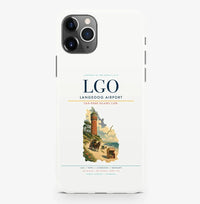 Thumbnail for Langeoog Airport (LGO) design on white iPhone 16 Pro MagSafe case