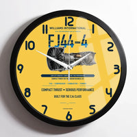 Thumbnail for FJ44-4 design on yellow framed wall clock