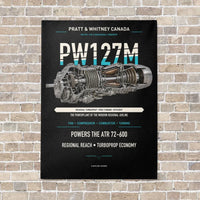 Thumbnail for PW127M vertical canvas print - no frame - black background