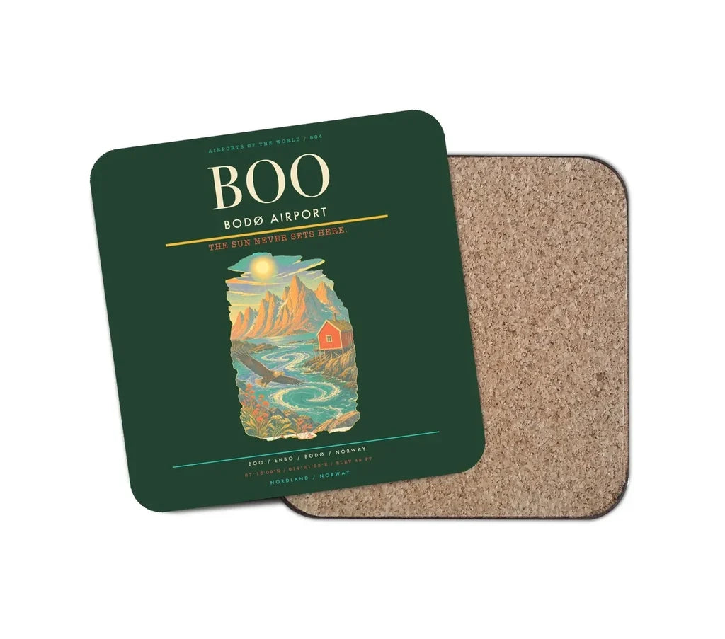 Bod Airport BOO Coaster 1-Piece - Dark Green