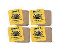 Thumbnail for DJI Avata 2 design on yellow 4 pieces set coaster