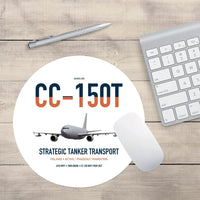 Thumbnail for Airbus CC-150T Polaris design on white round mouse pad