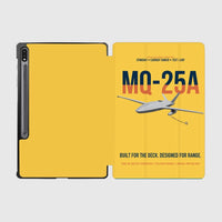Thumbnail for MQ-25A STINGRAY design on yellow samsung tablet tablet case