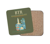 Thumbnail for Baton Rouge Metropolitan Airport BTR Coaster 1-Piece - Green Army