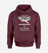 Thumbnail for Cessna Citation Mustang design on dark red double-side hoodie, single-side print