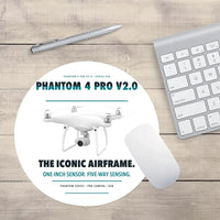 Thumbnail for DJI Phantom 4 Pro V2.0 design on white round mouse pad