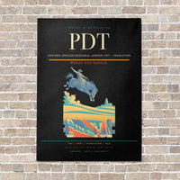 Thumbnail for Eastern Oregon Regional Airport PDT — Pendleton vertical canvas print - no frame - black background