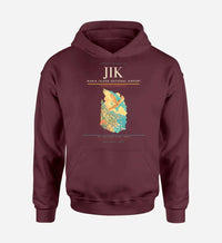 Thumbnail for Ikaria Island National Airport (JIK) design on dark red hoodie single-side print