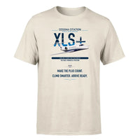 Thumbnail for Cessna Citation XLSPlus design on beige double-side t-shirt, single-side print