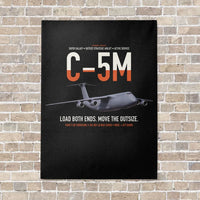 Thumbnail for C-5M Super Galaxy vertical canvas print - no frame - black background