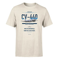 Thumbnail for Convair CV-440 Metropolitan design on beige single side