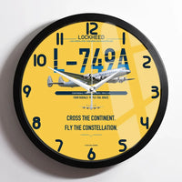 Thumbnail for Lockheed L-749A Constellation design on yellow framed wall clock