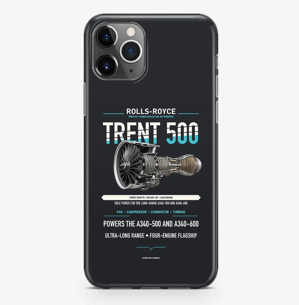 TRENT 500 Case ProMax design on black iphone case promax