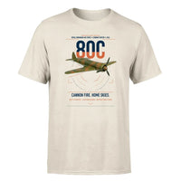 Thumbnail for IAR 80C design on beige t-shirt, single-side print