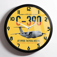 Thumbnail for C-390 Millennium design on yellow framed wall clock