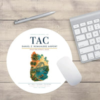Thumbnail for Daniel Z. Romualdez Airport (TAC) design on white round mouse pad