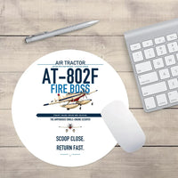 Thumbnail for Air Tractor AT-802F Fire Boss design on white round mouse pad