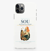 Thumbnail for Southampton Airport (SOU) design on white iPhone 16 Pro MagSafe case
