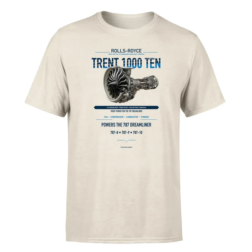 Trent 1000 TEN design on beige single side