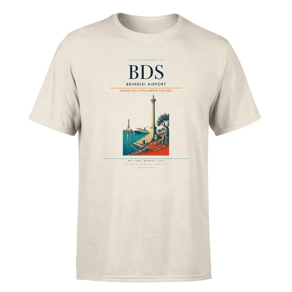Brindisi Airport (BDS) Premium T-Shirt Beige