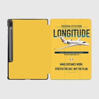 Thumbnail for Cessna Citation Longitude design on yellow samsung tablet tablet case