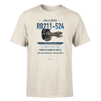 Thumbnail for RB211-524 design on beige single side