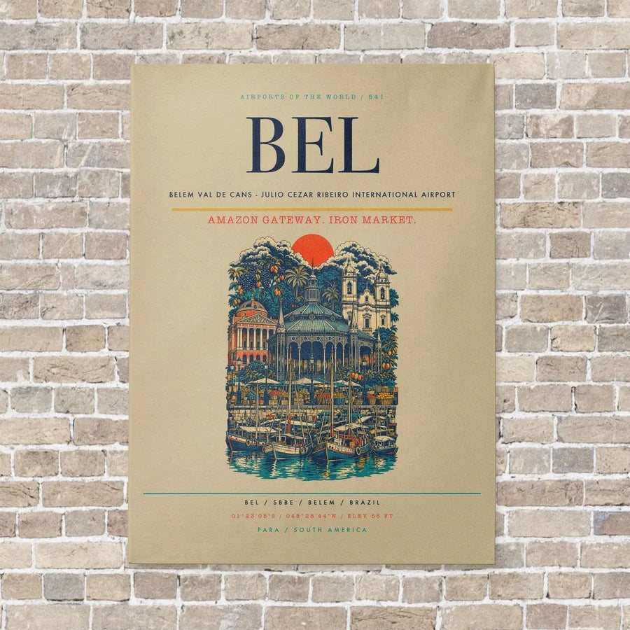 Belem Val de Cans - Julio Cezar Ribeiro International Airport BEL - Canvas No Frame - Beige