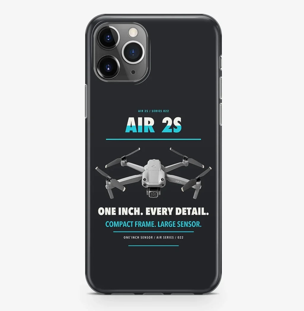 DJI Air 2S Case ProMax design on black iphone case promax
