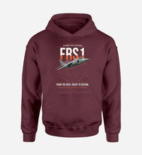 Thumbnail for British Aerospace Sea Harrier FRS.1 design on dark red double-side hoodie, single-side print