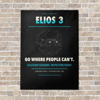 Thumbnail for Flyability Elios 3 vertical canvas print - no frame - black background