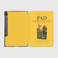 Thumbnail for Paderborn Lippstadt Airport (PAD) design on yellow samsung tablet tablet case